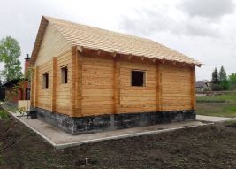 Сруб бани из кедра, 61м2, с. Бельмесево