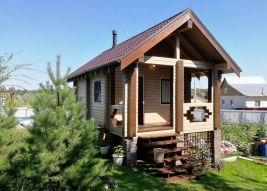 Баня 23м2, в живописном месте на берегу Оби, с.Бобровка